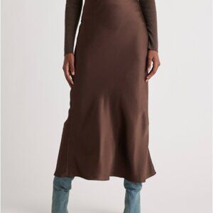 NWT Quince Washable Silk Maxi Skirt